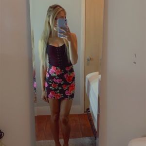 Floral Bodycon Skirt - Forever 21